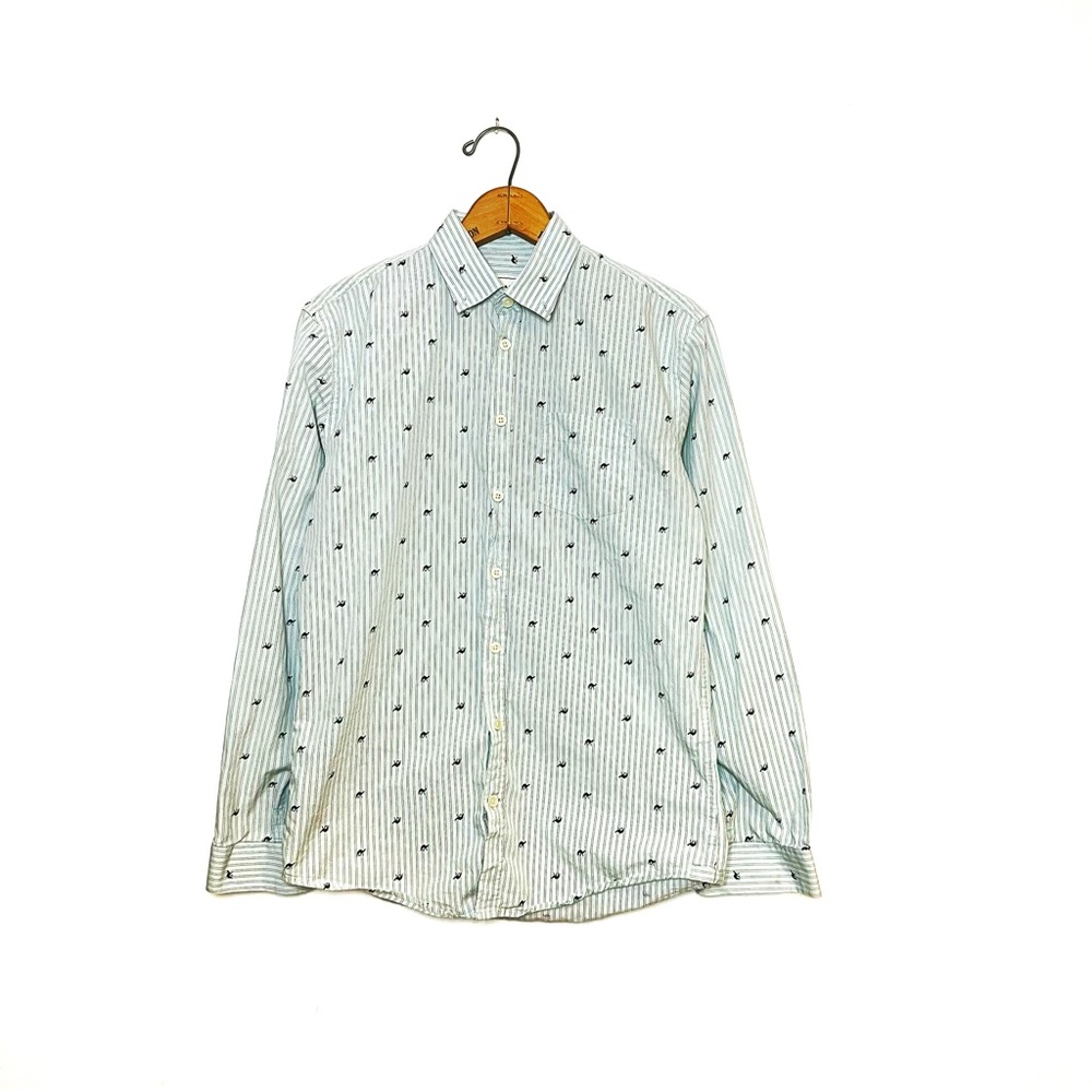 Frank and Oak | Camel Print Button Up